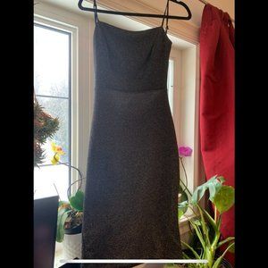 Mendocino sparkly black & gold dress (S)